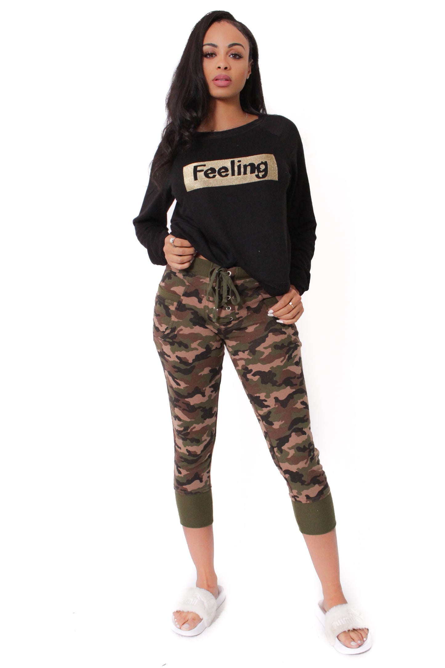 Camo Jogger with drawstring