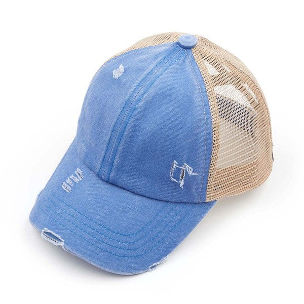 C.C Multi Level Crisscross Pony Cap