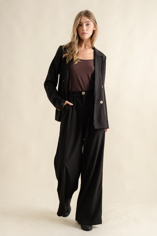 HIGHT WAIST WIDE PANTS