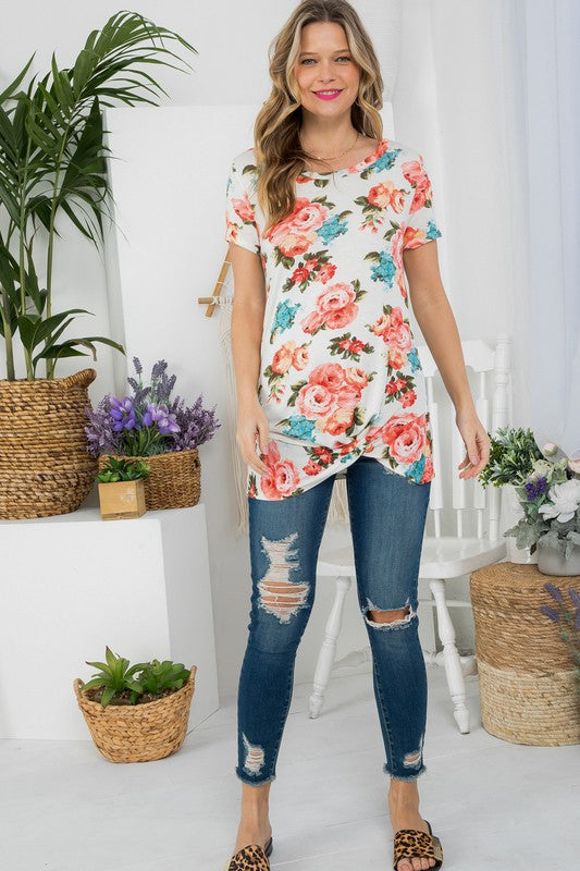 FLORAL TUNIC TOP