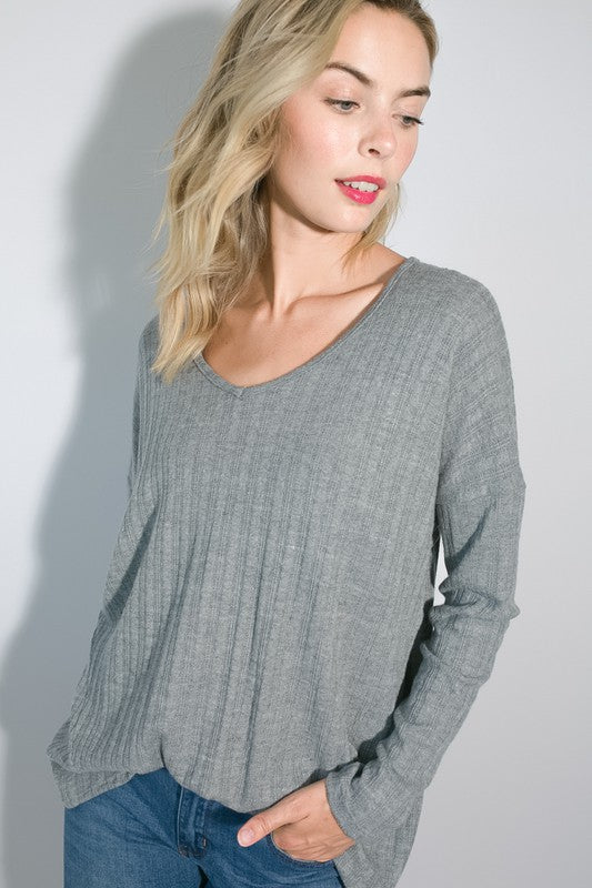 VARIEGATED CASHMERE TOP