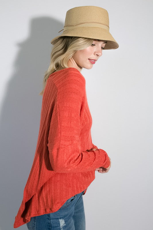 VARIEGATED CASHMERE TOP