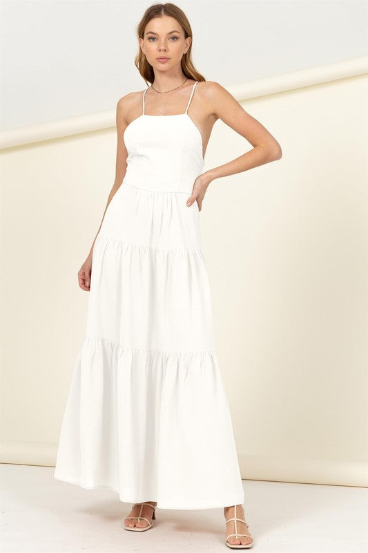 Said Yes Tiered Maxi Dress