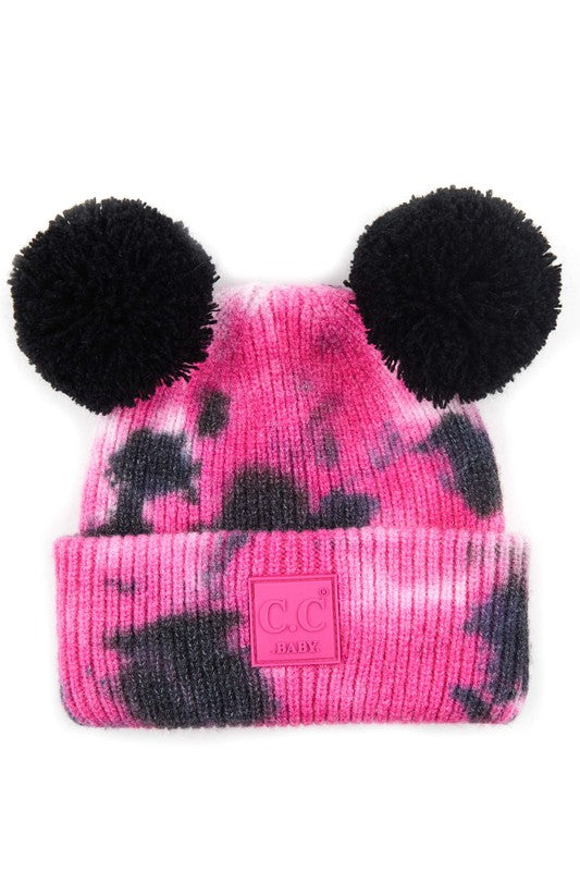 CC Kids Pom Pom Tie-Dye Beanie