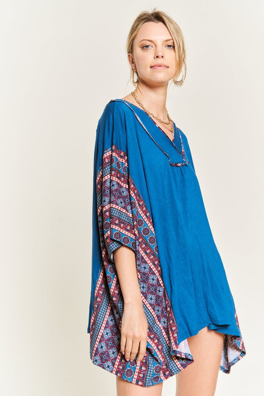 BOHEMIAN PONCHO TUNIC KRT1584